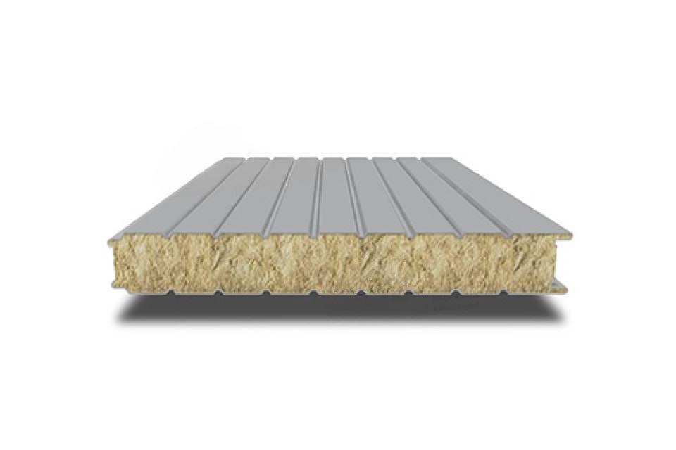 Сэндвич-панель без замков PIR (ПИР), 1000х80 мм, 0.5/0.5, Drap