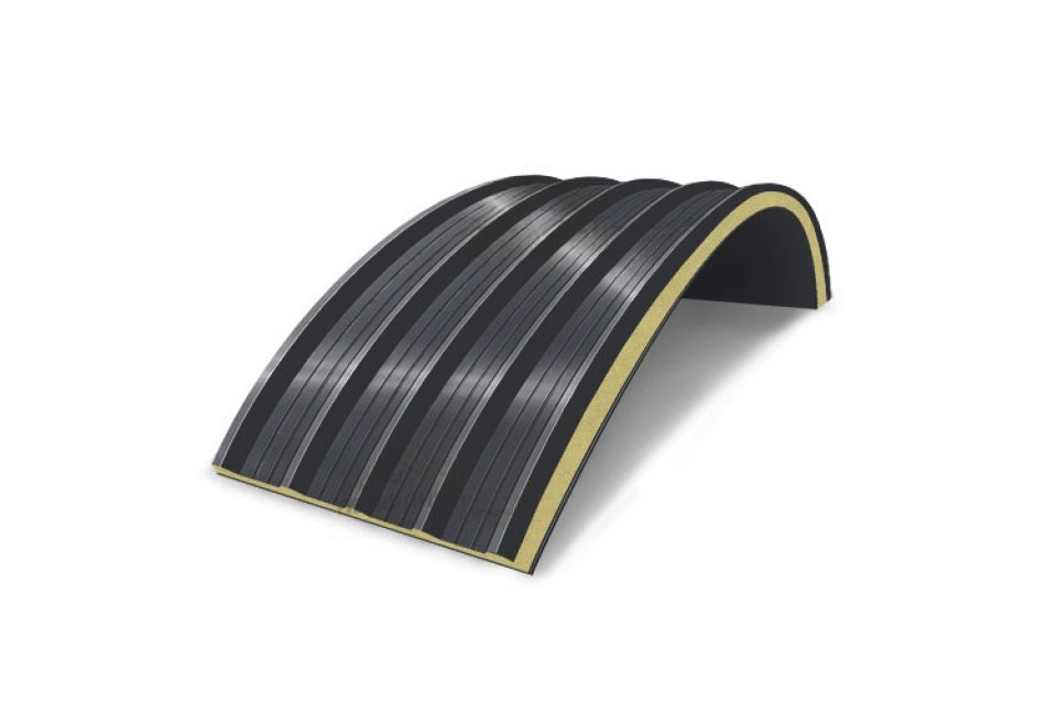 Арочная сэндвич-панель PIR (ПИР), 1000х200 мм, 0.5/0.5, Полиэстер