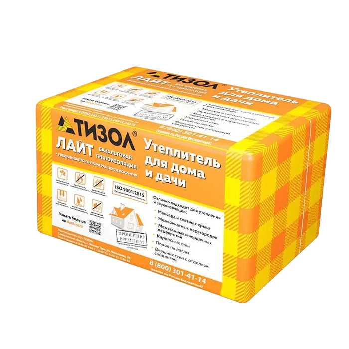Утеплитель Тизол Euro-ЛАЙТ 40 70х500х1000